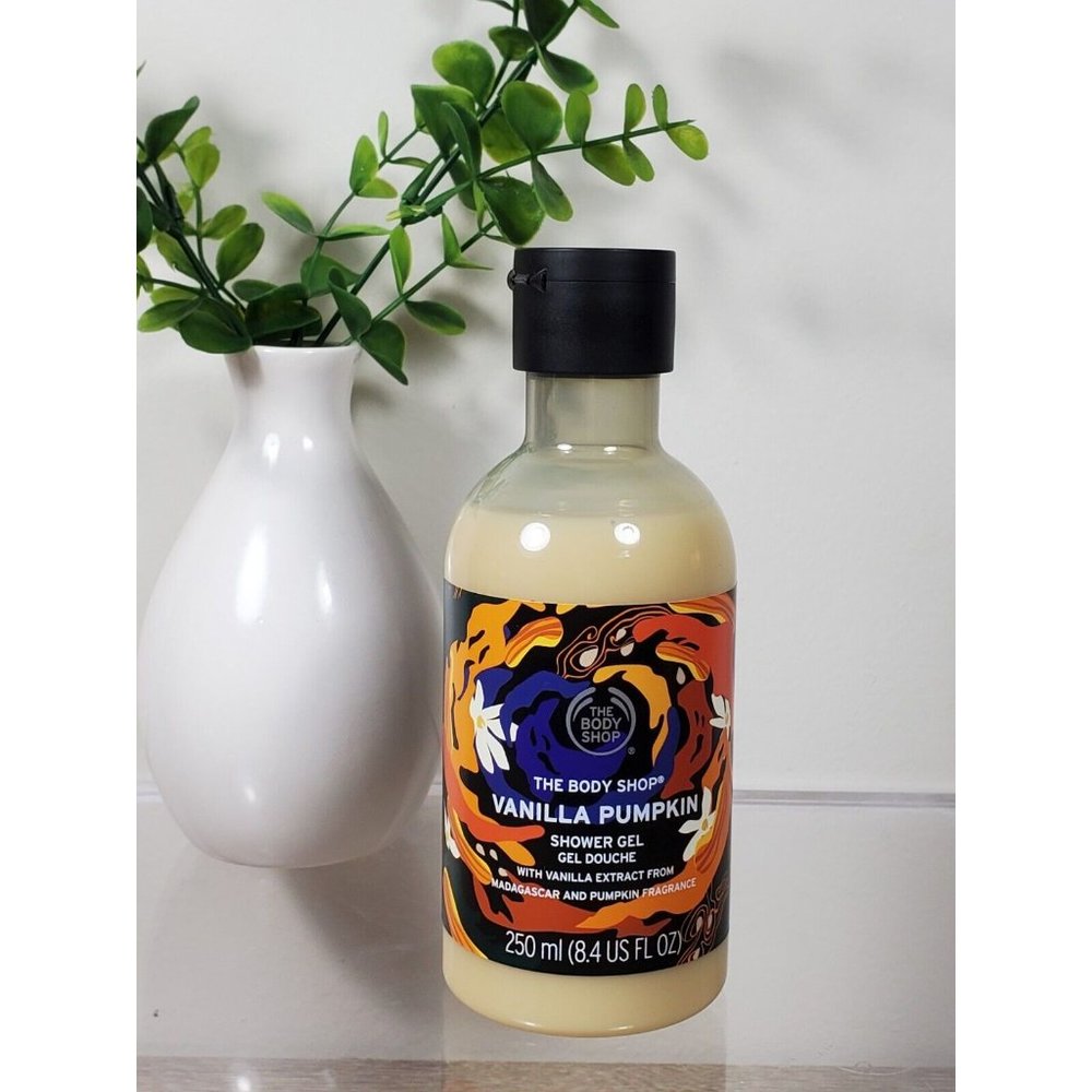 The Body Shop Vanilla Pumpkin Shower Gel 250ML 8.4 Fl OZ New